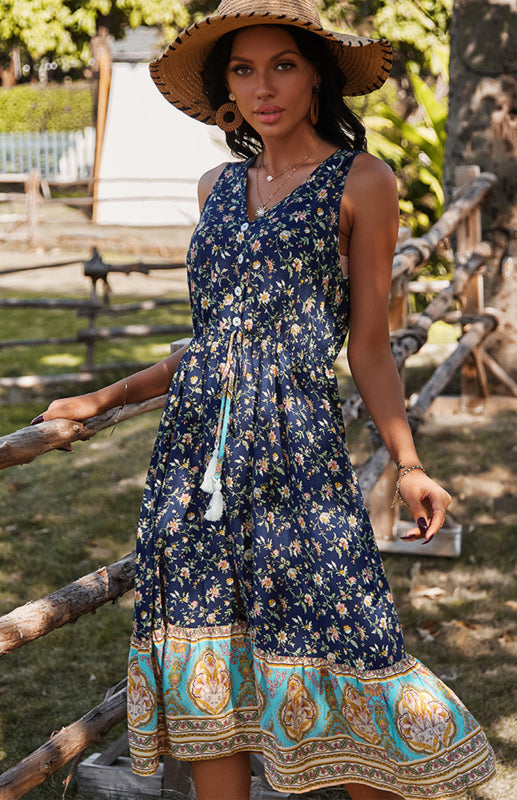 Luxury L'Affaire's Women's Leisure Resort Style Sleeveless Dress