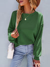 Luxury L'Affaire: Keep It Simple, Keep It Comfortable - Solid Colour Loose Fit Crewneck Sweatshirt