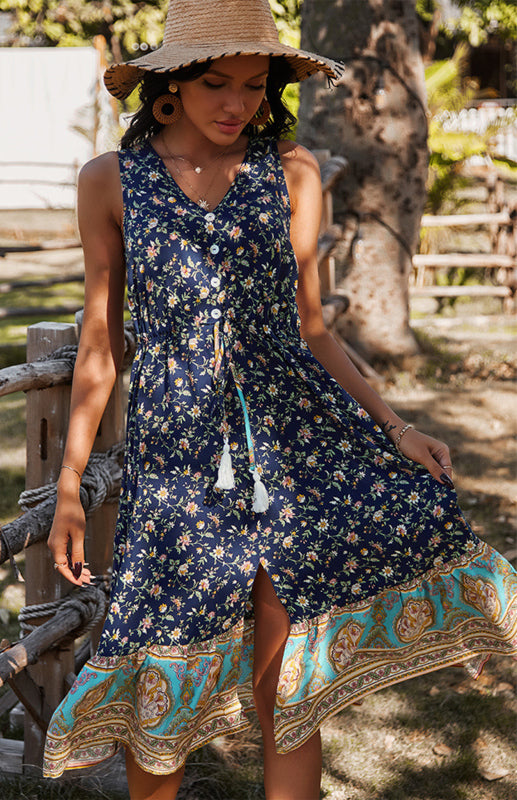 Luxury L'Affaire's Women's Leisure Resort Style Sleeveless Dress
