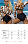 Luxury L'Affaire's Women's Long Sleeve Printed Cutout One Piece Swimsuit
