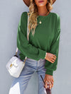 Luxury L'Affaire: Keep It Simple, Keep It Comfortable - Solid Colour Loose Fit Crewneck Sweatshirt