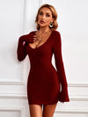 Luxury L'Affaire Keep Warm, Stay Stylish - Solid Colour Keep Me Cosy Sweater Mini Dress