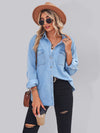 Luxury L'Affaire's Light-Colored Thin Denim Long-Sleeved Shirt