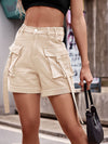 Luxury L'Affaire Women's Patch Pocket Elastic Waist Shorts