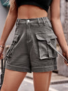 Luxury L'Affaire Women's Patch Pocket Elastic Waist Shorts