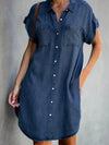 Luxury L'Affaire's Casual Short Sleeve Slim Denim Dress