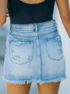 Luxury L'Affaire's Women's New Casual Ripped Denim Skirt