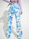 Women's Casual Fashion Trend Abstract Irregular Print Jeans