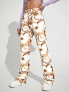 Women's Casual Fashion Trend Abstract Irregular Print Jeans