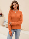 Luxury L'Affaire Women's Solid Colour Knit Cutout Pullover Crew Neck Sweater