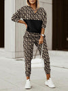 Luxury L'Affaire's Printed Long-Sleeved Trousers Set