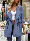 Luxury L'Affaire's Women's Fashion Lapel Drawstring Trench Coat