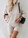 Luxury L'Affaire: Elevate Your Style - New Elegant, Fashionable and Casual Round Neck Mid-Sleeve Suit