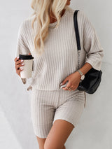 Luxury L'Affaire: Elevate Your Style - New Elegant, Fashionable and Casual Round Neck Mid-Sleeve Suit