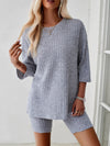 Luxury L'Affaire: Elevate Your Style - New Elegant, Fashionable and Casual Round Neck Mid-Sleeve Suit