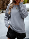 Luxury L'Affaire Embrace Comfort and Style - New Casual Round Neck Long Sleeve Knitted Sweater