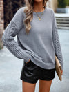 Luxury L'Affaire Embrace Comfort and Style - New Casual Round Neck Long Sleeve Knitted Sweater