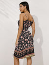 Luxury L'Affaire's Women's Fashion Print Slip Dress Midi Dress