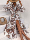Luxury L'Affaire V Neck Long Sleeves Maxi Dress