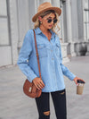 Luxury L'Affaire's Light-Colored Thin Denim Long-Sleeved Shirt