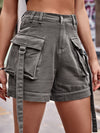 Luxury L'Affaire Women's Patch Pocket Elastic Waist Shorts