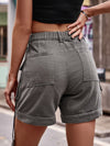 Luxury L'Affaire Women's Patch Pocket Elastic Waist Shorts
