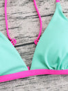 Luxury L'Affaire's Women's Colour Block Binding Trim Bikini Swimsuit Set