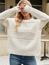 Luxury L'Affaire's Pullover Sweater Striped Women's Knitwear
