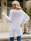 Luxury L'Affaire's Solid Color Button Rope Knit Loose Pullover Sweater