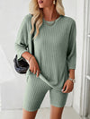 Luxury L'Affaire: Elevate Your Style - New Elegant, Fashionable and Casual Round Neck Mid-Sleeve Suit