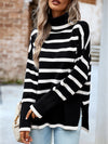 Luxury L'Affaire: Elevate Your Style - New Casual Round Neck Striped Long Sleeve Sweater
