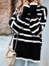 Luxury L'Affaire: Elevate Your Style - New Casual Round Neck Striped Long Sleeve Sweater